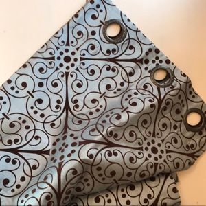 Light blue with brown detail design.  NWOT.